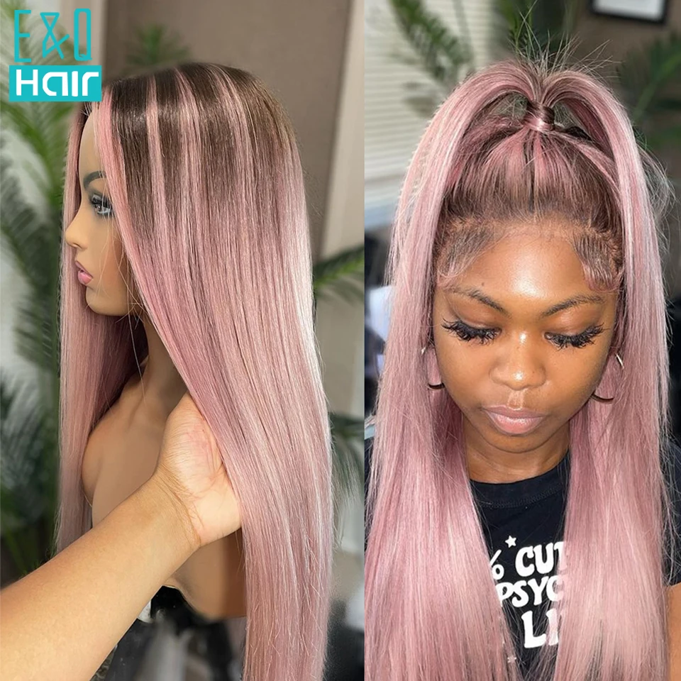 Ombre Pink Highlight Lace Front Wigs For Women Straight Colored Human Hair Wig Peruvian Remy Hair HD Transparent Lace Fronal Wig
Ombre Pink Highlight Lace Front Wigs For Women Straight Colored Human Hair Wig Peruvian Remy Hair HD Transparent Lace Fronal Wig