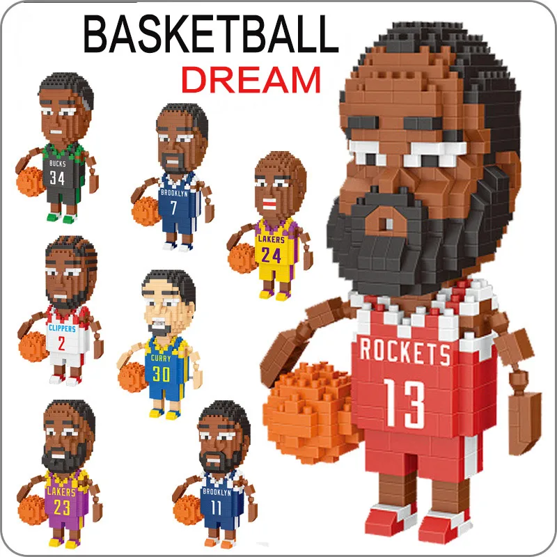 New DIY Basketball Idol Model Player Star Mini Action Figure Miniature Building Block Brick Toy For Boy Boyfriend Birthday Gift
New DIY Basketball Idol Model Player Star Mini Action Figure Miniature Building Block Brick Toy For Boy Boyfriend Birthday Gift