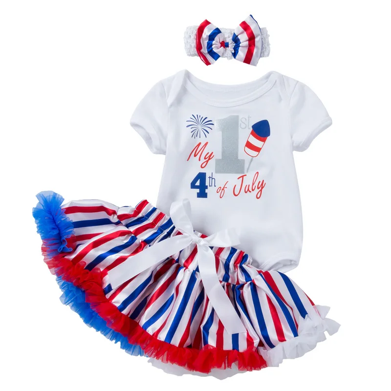 New 0-2T Toddler Skirts Suit Independence Day Short-Sleeved Romper Star Print Tutu Skirt Bow Headband Three-Piece Clothes Set
New 0-2T Toddler Skirts Suit Independence Day Short-Sleeved Romper Star Print Tutu Skirt Bow Headband Three-Piece Clothes Set