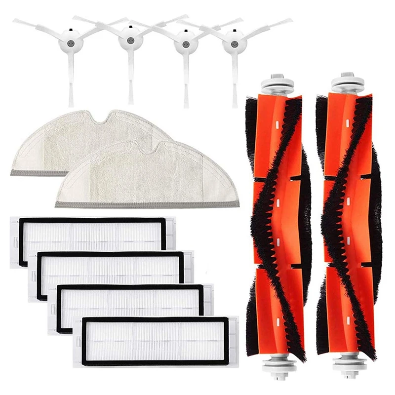 Replacement Accessories Kit for Xiaomi Roborock S5 S50 S51 C10 E25 E20 E35 Pack of 2 Main Brush, 4 Hepa Filters, 4 Side Brushes
Replacement Accessories Kit for Xiaomi Roborock S5 S50 S51 C10 E25 E20 E35 Pack of 2 Main Brush, 4 Hepa Filters, 4 Side Brushes