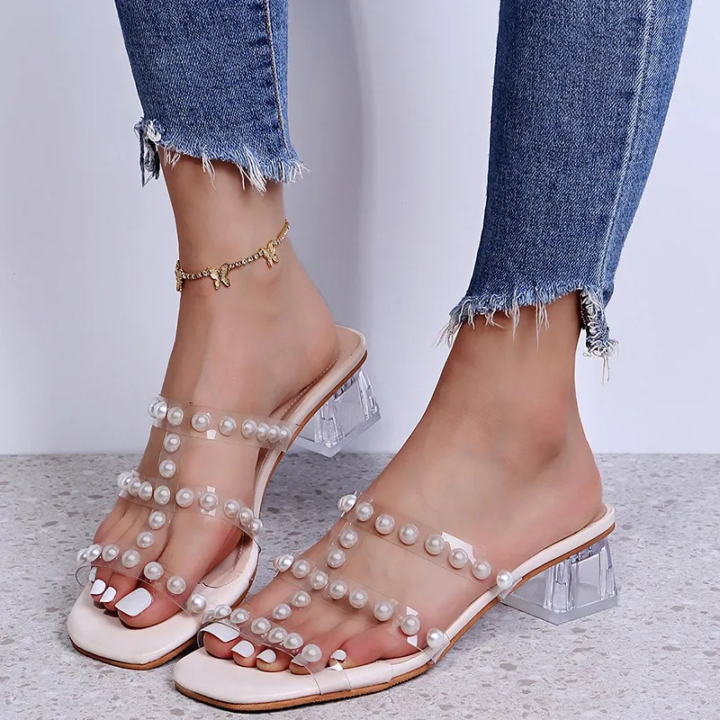 2021 new women's sandals PVC pearl decoration jelly crystal heel transparent women's sexy high heels summer sandals womens shoes
2021 new women's sandals PVC pearl decoration jelly crystal heel transparent women's sexy high heels summer sandals womens shoes