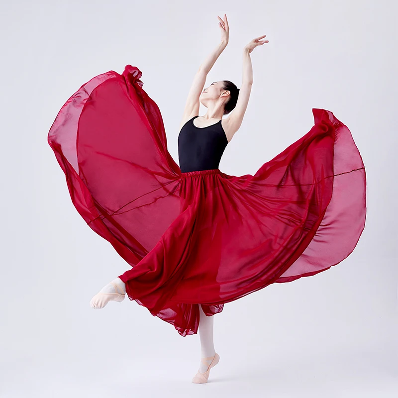 Women Chiffon Skirts Ballerina Dance Ballet Skirts Adults Dance Costumes 720° Large Skirt Classical Contemporary Dance Skirts
Women Chiffon Skirts Ballerina Dance Ballet Skirts Adults Dance Costumes 720° Large Skirt Classical Contemporary Dance Skirts