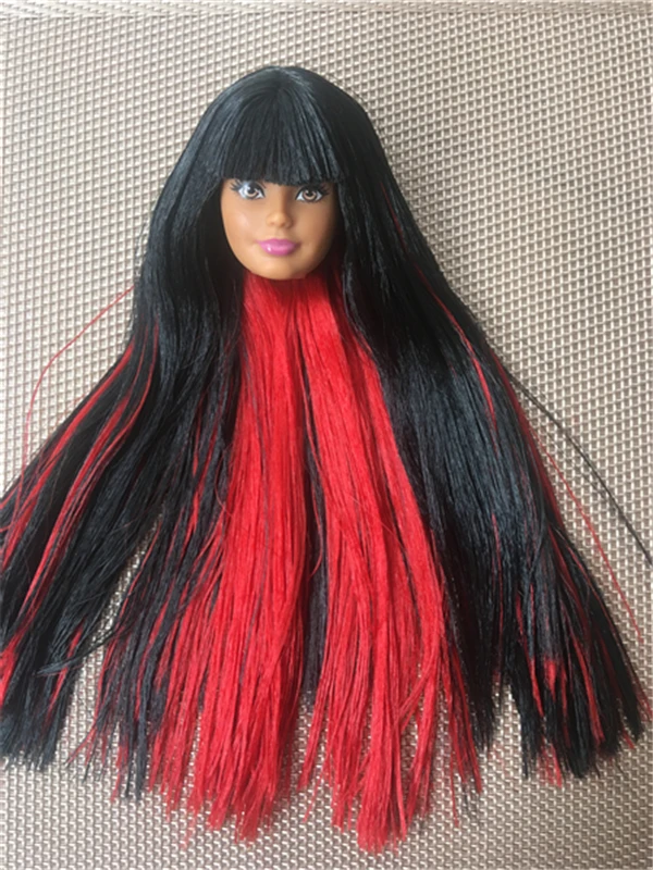 Black Red Two Color Hair Doll Heads Rare Face ST Doll Heads Soft Quality Hair 1/6 Doll Parts New Collection Doll Accessories
Black Red Two Color Hair Doll Heads Rare Face ST Doll Heads Soft Quality Hair 1/6 Doll Parts New Collection Doll Accessories