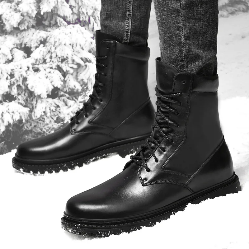 2021 Men's boots top layer cowhide high-top winter new boots men's outdoor large size plus velvet warm snow boots
2021 Men's boots top layer cowhide high-top winter new boots men's outdoor large size plus velvet warm snow boots