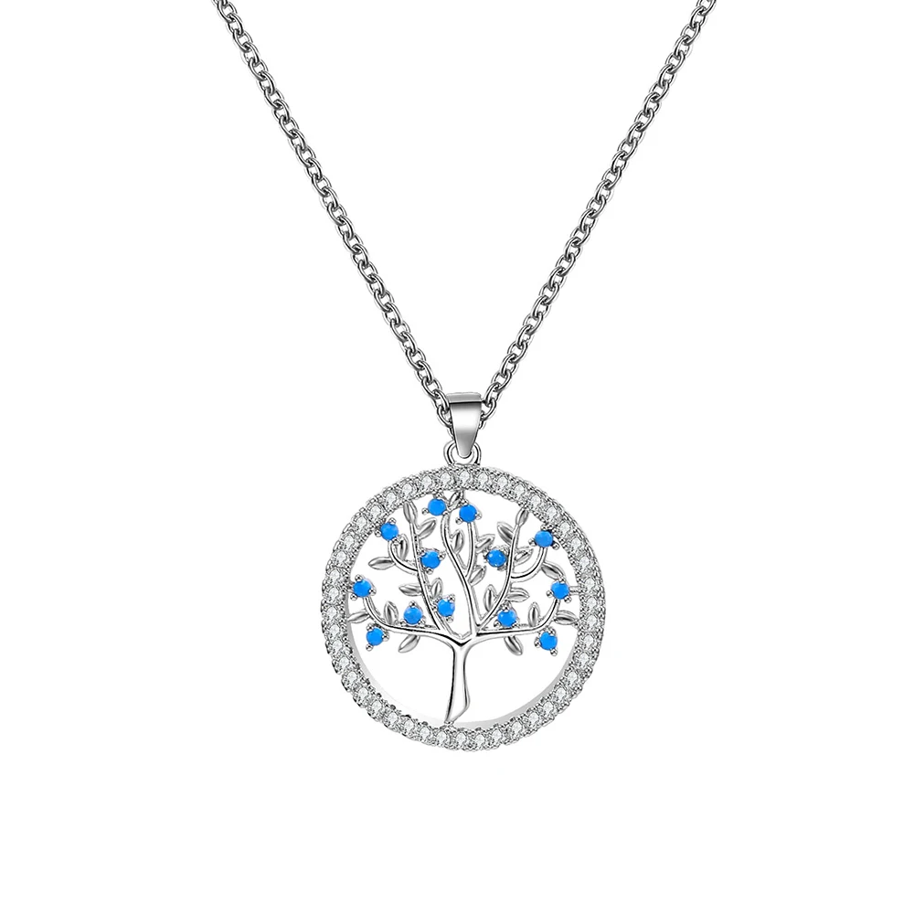 Silvery Round Tree of Life Pendant Necklaces for Women Chokers White Blue Crystal Design Fashion Jewelry Gift 2020 High Quality
Silvery Round Tree of Life Pendant Necklaces for Women Chokers White Blue Crystal Design Fashion Jewelry Gift 2020 High Quality