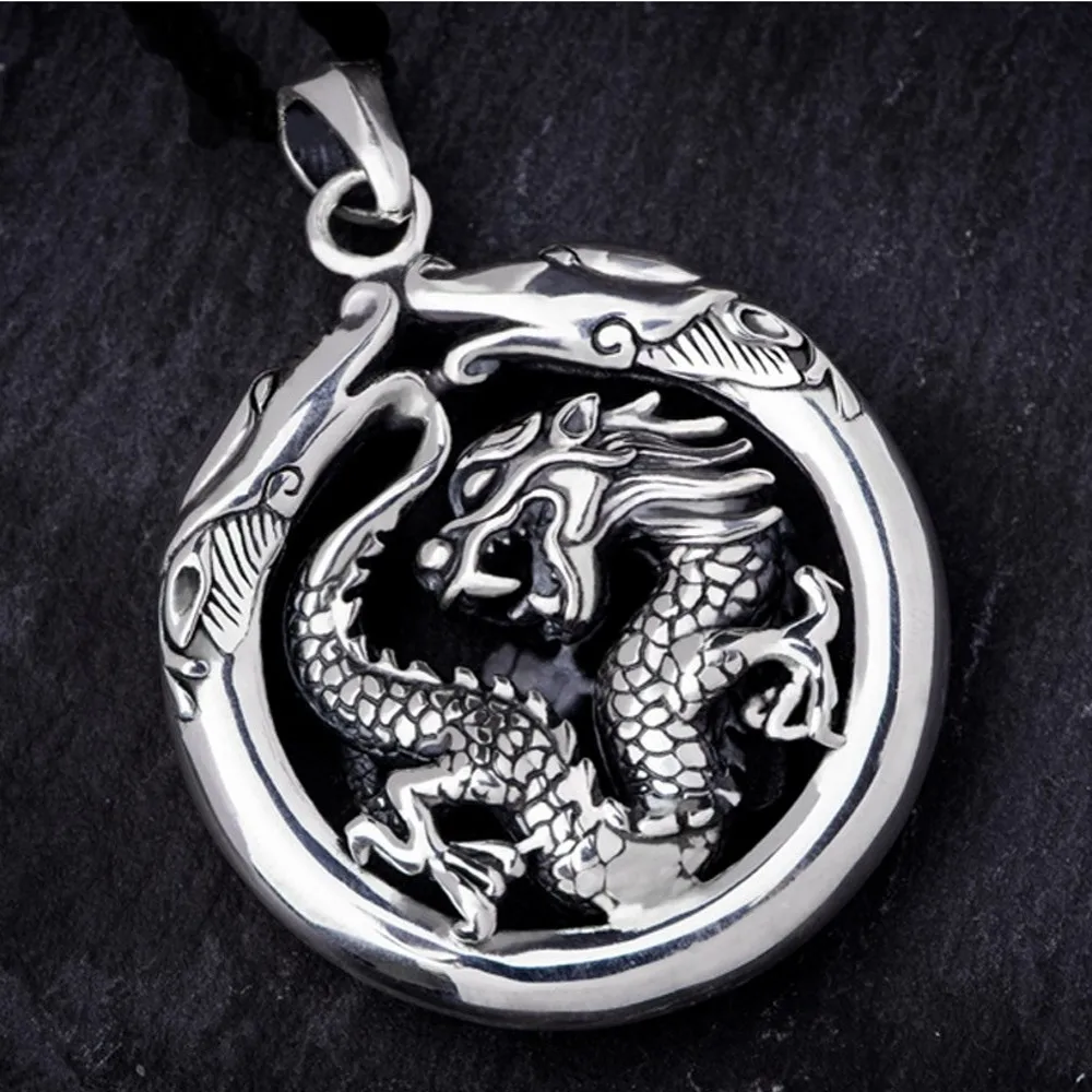 Новинка подвеска BOCAI в виде дракона из чистого серебра s999 властная личность стиле