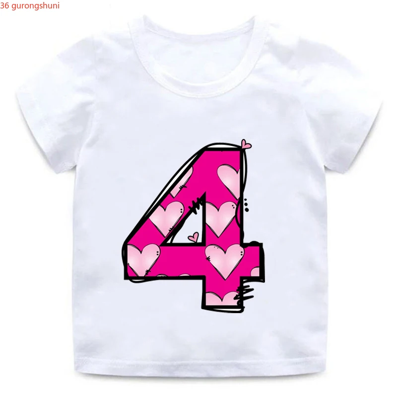 New Kids Happy Birthday Letters Love T-shirt Cute Print Clothes Boys and Girls Funny T Shirt Children Number 2-9 Birthday Gift
New Kids Happy Birthday Letters Love T-shirt Cute Print Clothes Boys and Girls Funny T Shirt Children Number 2-9 Birthday Gift