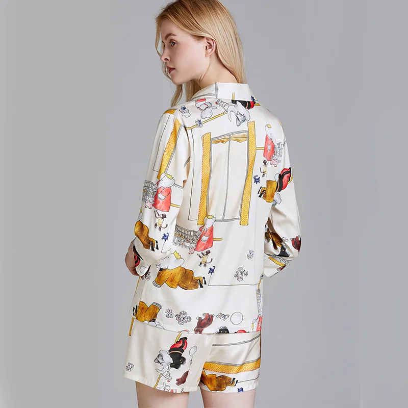 New Cartoons Satin Pajamas Women High Quality Pajamas Casual Home Wear Ice silk Pajamas Adult Two-piece Suit Shorts Pajamas Sets
New Cartoons Satin Pajamas Women High Quality Pajamas Casual Home Wear Ice silk Pajamas Adult Two-piece Suit Shorts Pajamas Sets