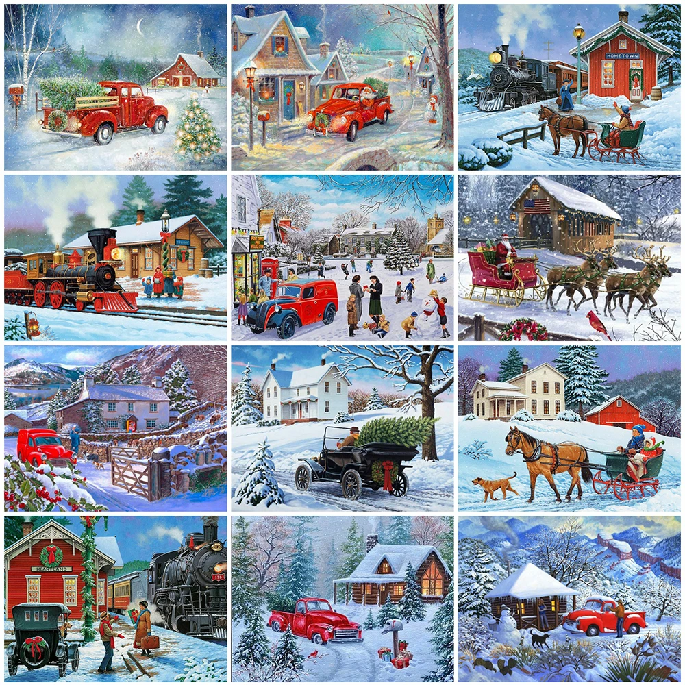 Diamond Painting Christmas Winter snow scene Car 5D DIY Full Cross Stitch Diamond Embroidery Landscape Craft Kit Home Decor Gift
Diamond Painting Christmas Winter snow scene Car 5D DIY Full Cross Stitch Diamond Embroidery Landscape Craft Kit Home Decor Gift