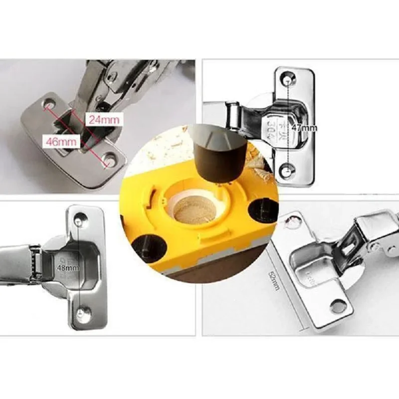 Concealed 35MM Cup Style Hinge Jig Boring Hole Drill Guide + Forstner Bit Wood Cutter Carpenter Woodworking DIY Tools Drop Ship
Concealed 35MM Cup Style Hinge Jig Boring Hole Drill Guide + Forstner Bit Wood Cutter Carpenter Woodworking DIY Tools Drop Ship