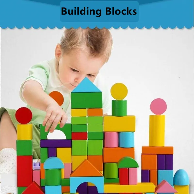 100PCS Wood Building Blocks Sets Bulk Educational Kids Toy Blocks Construction Toys Kids DIY Creative Bricks
100PCS Wood Building Blocks Sets Bulk Educational Kids Toy Blocks Construction Toys Kids DIY Creative Bricks