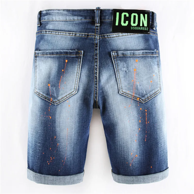 Summer senior tattered splash paint men's slim fashion lapel patch Harajuku stretch D2 jeans inkjet popular men's jeans
Summer senior tattered splash paint men's slim fashion lapel patch Harajuku stretch D2 jeans inkjet popular men's jeans