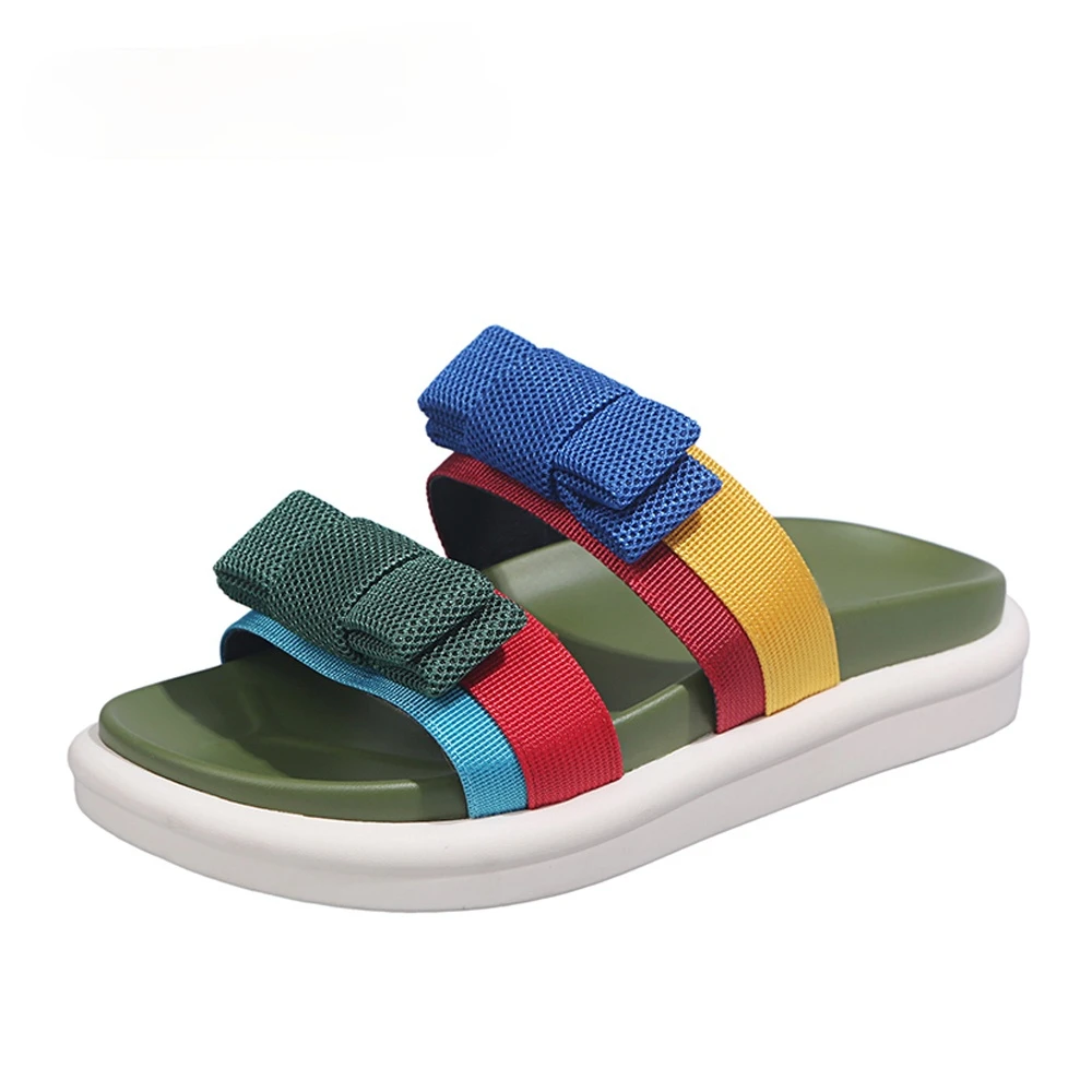 Женские шлепанцы с бантом, черные и зеленые шлепанцы на плоской подошве, летние пляжные повседневные, Q267, 2021
Женские шлепанцы с бантом, черные и зеленые шлепанцы на плоской подошве, летние пляжные повседневные, Q267, 2021