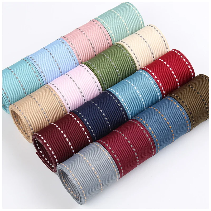 Stitch Stripe Ribbons Dot Line 3 9 25 40mm Grosgrain Material Double Face Hair Bows DIY Crafts Accessories
Stitch Stripe Ribbons Dot Line 3 9 25 40mm Grosgrain Material Double Face Hair Bows DIY Crafts Accessories
