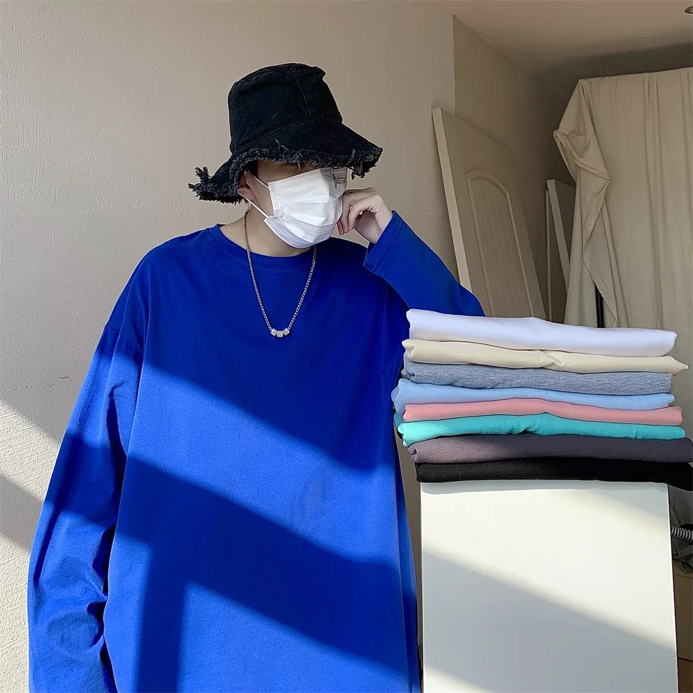 Поставка Tik Tok, 200 граммов чистого хлопка, мужской и женский свободный пуловер с длинным рукавом и круглым вырезом, футболка
Поставка Tik Tok, 200 граммов чистого хлопка, мужской и женский свободный пуловер с длинным рукавом и круглым вырезом, футболка