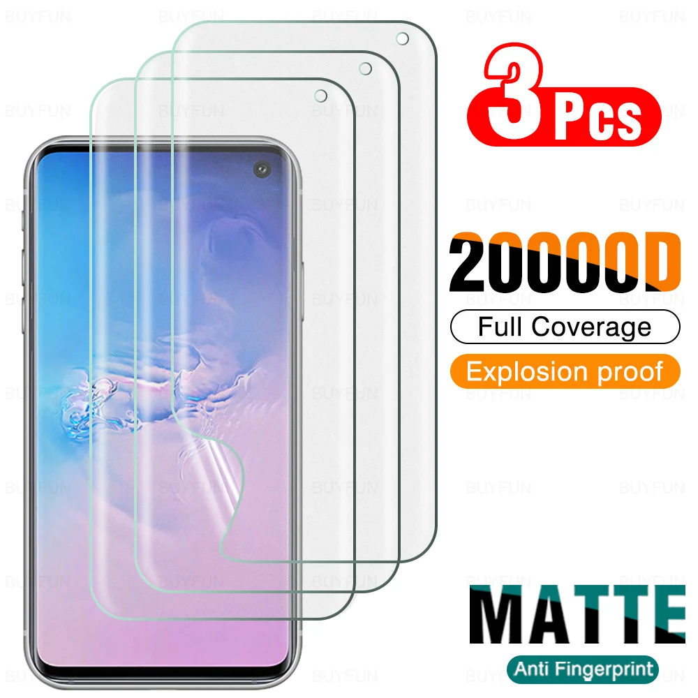 3 шт. полное покрытие матовая Гидрогелевая мягкая пленка для Samsung Galaxy S10 S10E S9 S8 Plus защита для экрана Защитная пленка не стекло
3 шт. полное покрытие матовая Гидрогелевая мягкая пленка для Samsung Galaxy S10 S10E S9 S8 Plus защита для экрана Защитная пленка не стекло