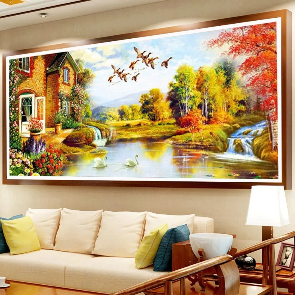 new 5d diamond painting full square /round livingroom wall sticker diy diamond embroidery Mountain view livingroom wall sticker
new 5d diamond painting full square /round livingroom wall sticker diy diamond embroidery Mountain view livingroom wall sticker