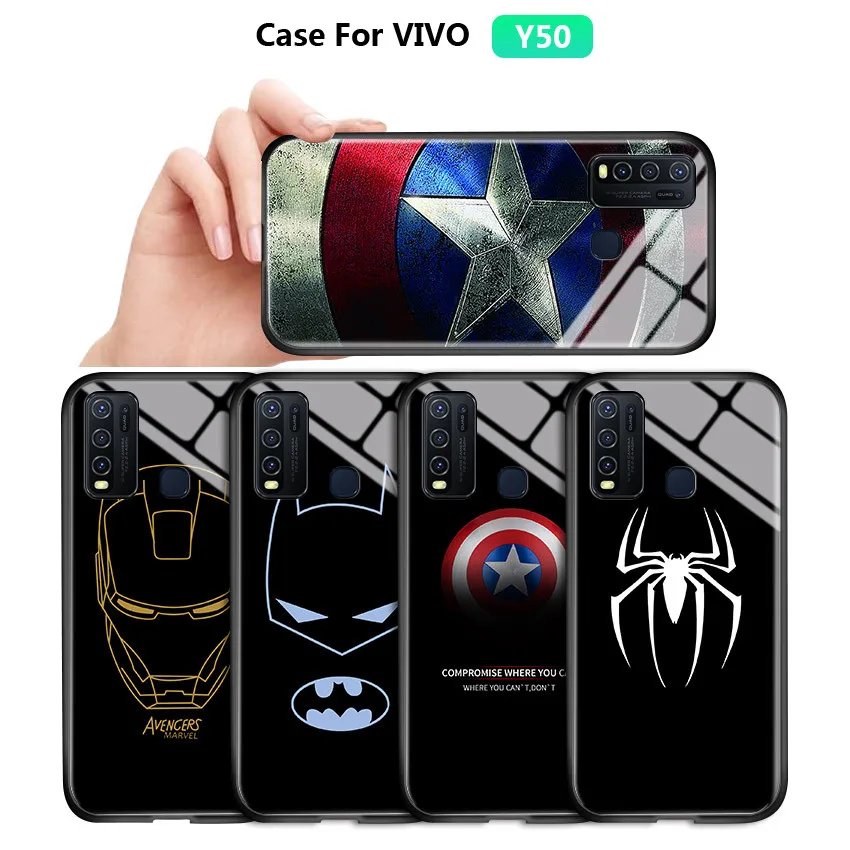 Роскошный защитный чехол из закаленного стекла для VIVO Y50 Y11 2019 Y19 Y5S U3X|Бамперы| |