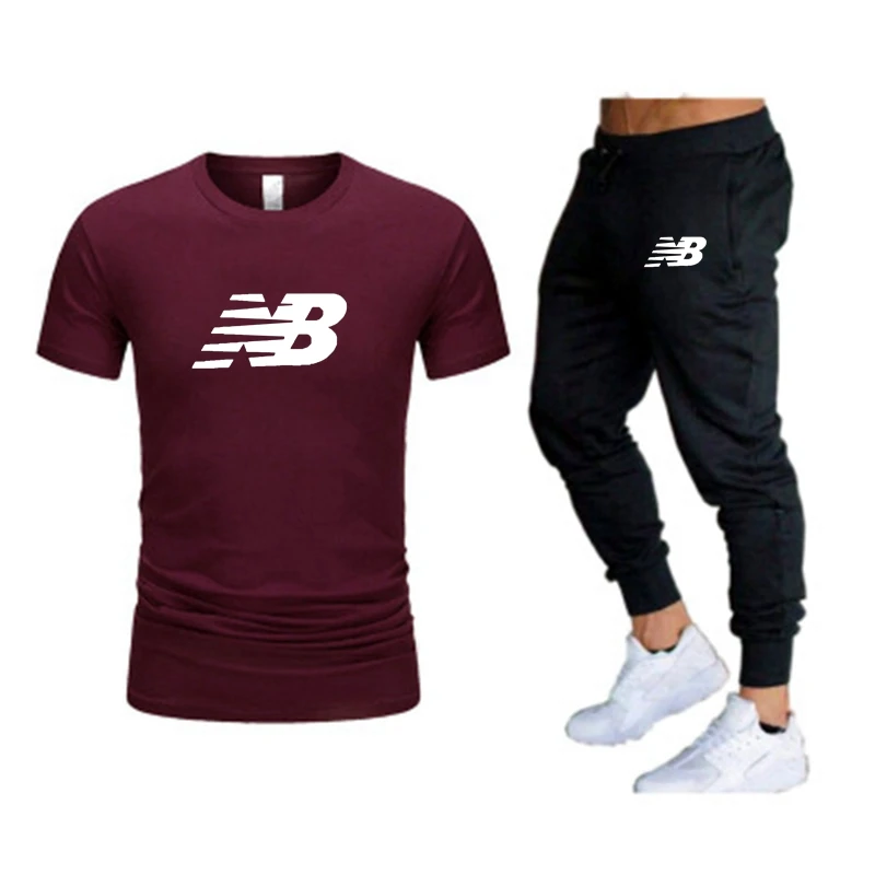 Men's T-shirt and Pants Set Casual Two Piece Tracksuit Gym Sportswear Brand Sweat Suit 2021 Summer New
Men's T-shirt and Pants Set Casual Two Piece Tracksuit Gym Sportswear Brand Sweat Suit 2021 Summer New