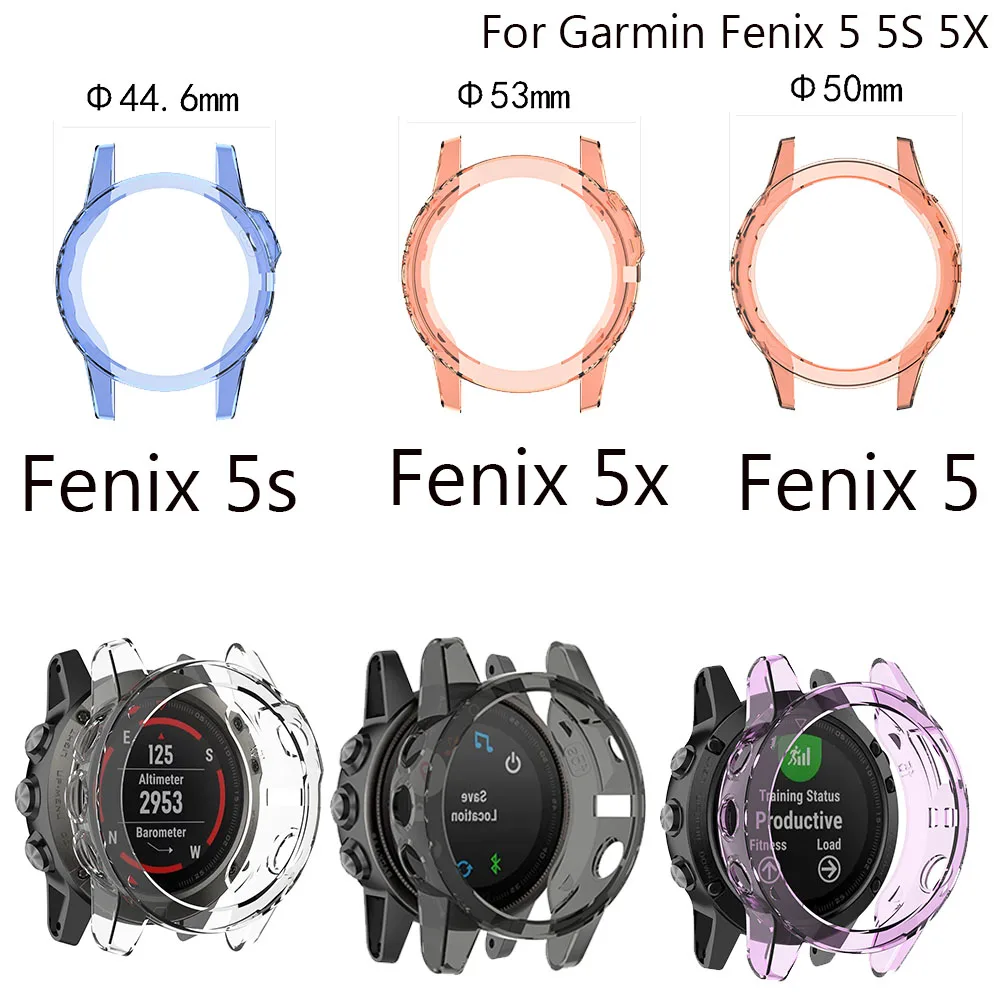 Мягкий ультра-тонкий чистый ТПУ защитный чехол для Garmin fenix 5X 5S 5 plus Смарт-часы