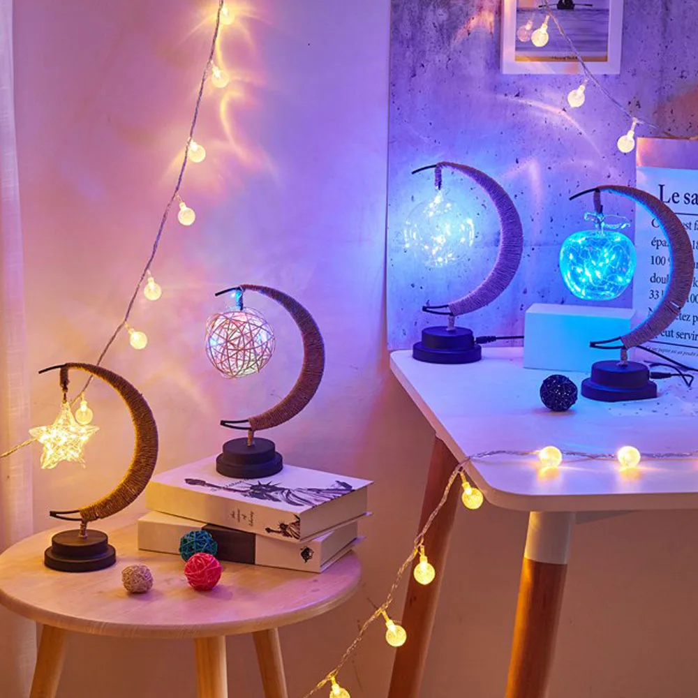 LED Copper Wire Lamp Star Moon Living Room Bedside Table Decor Sepak Takraw Apple Christmas Battery Iron Night Light Home Decor
LED Copper Wire Lamp Star Moon Living Room Bedside Table Decor Sepak Takraw Apple Christmas Battery Iron Night Light Home Decor