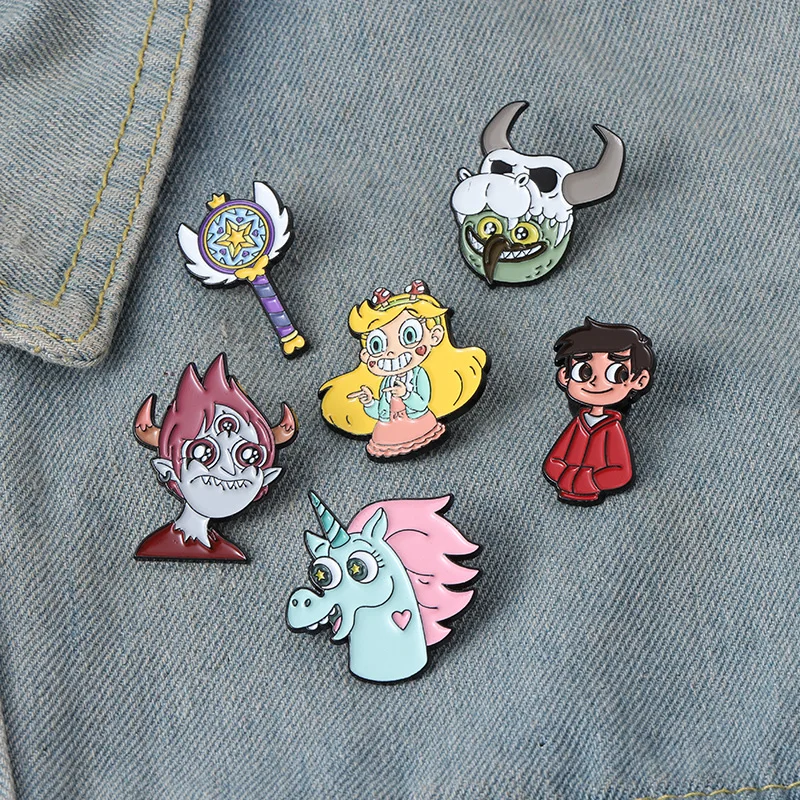 Adventure Animation Enamel Pin Custom Star Butterfly Princess Demon Prince Royal Wand Lapel Badge Cartoon Brooch Gift Wholesale
Adventure Animation Enamel Pin Custom Star Butterfly Princess Demon Prince Royal Wand Lapel Badge Cartoon Brooch Gift Wholesale