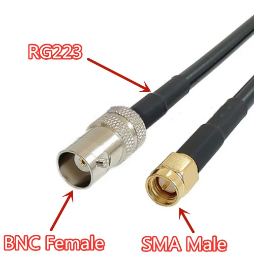 Кабель RG223 с двойной защитой, низкие потери, разъем BNC-разъем SMA Штекер РЧ, коаксиальный кабель 50-3, перемычка
Кабель RG223 с двойной защитой, низкие потери, разъем BNC-разъем SMA Штекер РЧ, коаксиальный кабель 50-3, перемычка
