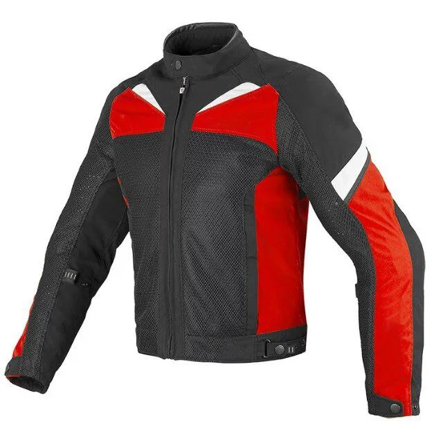 Dain Summer Mesh Texitle Jacket Motorcycle Motorbike MTB ATV Bike Riding Black White Red Jackets With Protector
Dain Summer Mesh Texitle Jacket Motorcycle Motorbike MTB ATV Bike Riding Black White Red Jackets With Protector