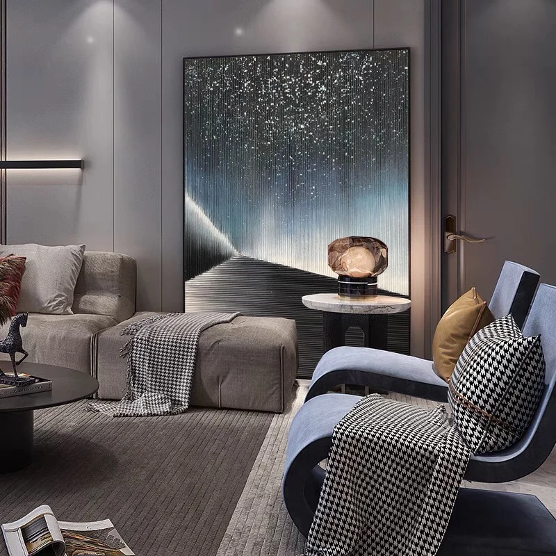 Original Pure Hand-Painted Oil Painting Starry Sky Abstract Minimalist Luxury Living Room Entrance Decorative Painting No Framed
Original Pure Hand-Painted Oil Painting Starry Sky Abstract Minimalist Luxury Living Room Entrance Decorative Painting No Framed