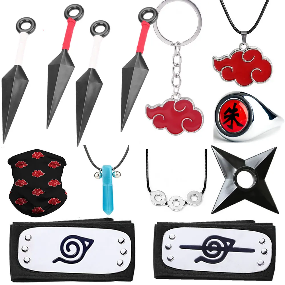 Anime Naruto Cosplay Accessories Set Weapon Kunai Shuriken Headband Ring Pendant Action Figure Akatsuki Kakashi Prop Toy Gift
Anime Naruto Cosplay Accessories Set Weapon Kunai Shuriken Headband Ring Pendant Action Figure Akatsuki Kakashi Prop Toy Gift