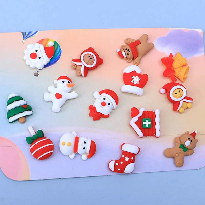 10Pcs Christmas Series Cartoon Resin Cabochon Flatbacks Scrapbooking For Embellishments DIY Hair Accessories Deco Parts
10Pcs Christmas Series Cartoon Resin Cabochon Flatbacks Scrapbooking For Embellishments DIY Hair Accessories Deco Parts