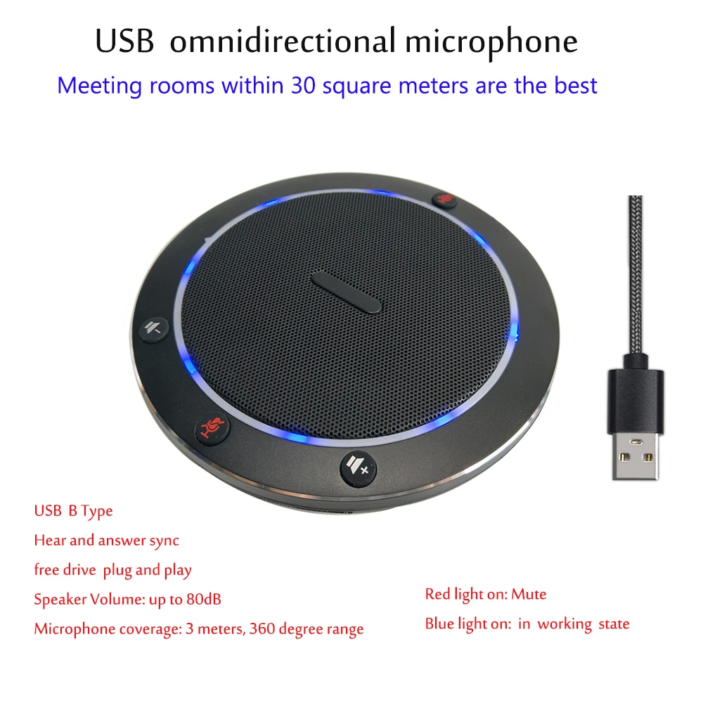 360 градусов аудио конференций всенаправленный мини Интеллектуальный USB настольный микрофон Plug-and-play для компьютера смартфона
360 градусов аудио конференций всенаправленный мини Интеллектуальный USB настольный микрофон Plug-and-play для компьютера смартфона