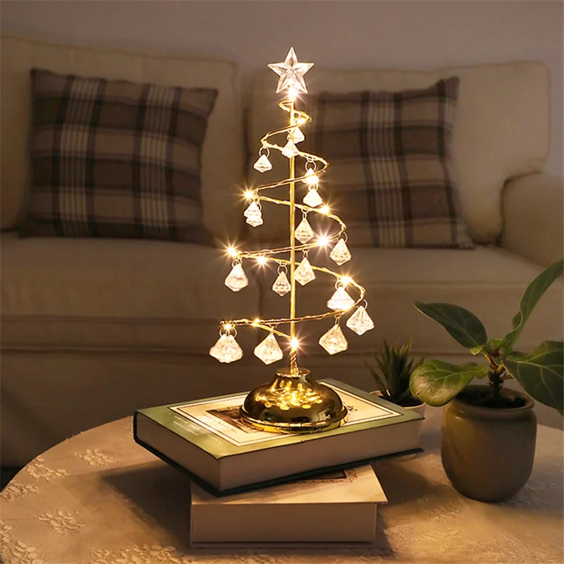 New Year 2022 Crystal Xmas Tree Led Night Light Christmas Decoration Noel Navidad Natal Christmas Decorations for Home Ornaments
New Year 2022 Crystal Xmas Tree Led Night Light Christmas Decoration Noel Navidad Natal Christmas Decorations for Home Ornaments