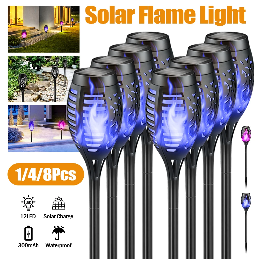 LITOM 12LED Solar Flame Lights Solar Powered Decorative Lamps IP65 Waterproof Solar Light Outdoor for Garden Flood Wall Light
LITOM 12LED Solar Flame Lights Solar Powered Decorative Lamps IP65 Waterproof Solar Light Outdoor for Garden Flood Wall Light