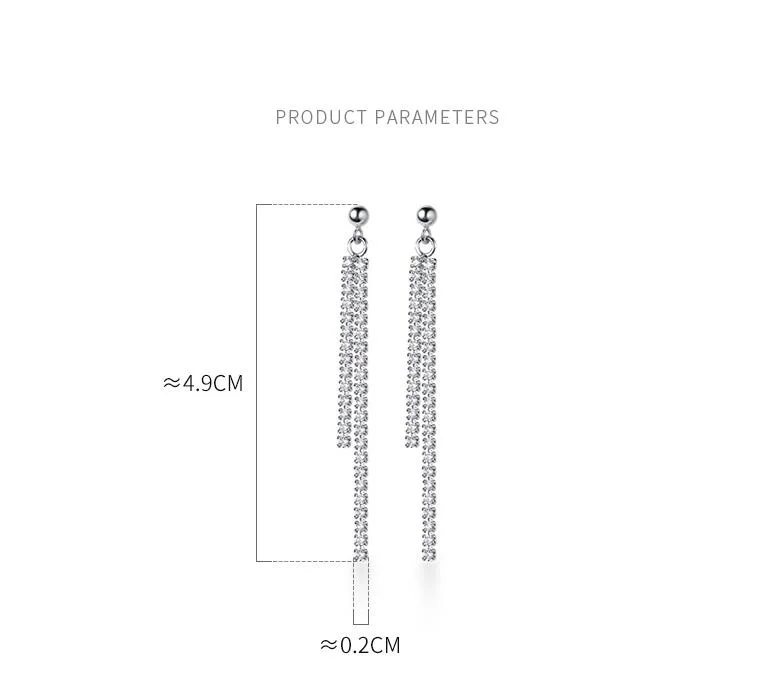 Silver Long Earrings 100% 925 Sterling Silver Drop Earrings setting Cubic Zirconia
Silver Long Earrings 100% 925 Sterling Silver Drop Earrings setting Cubic Zirconia