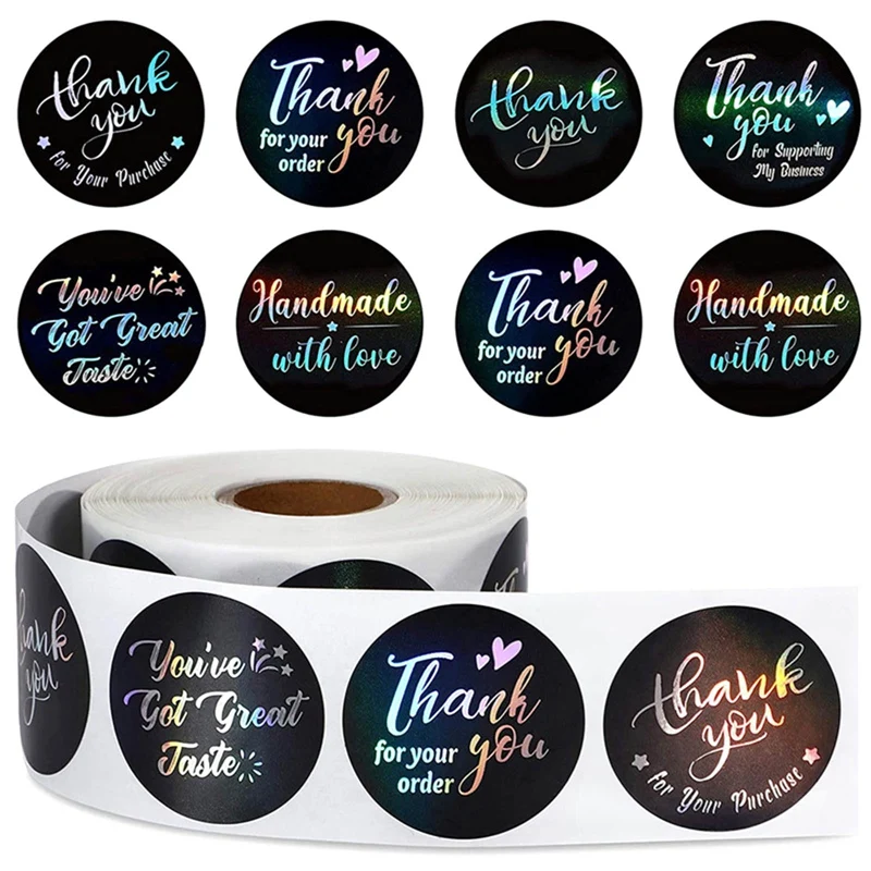 3.8cm Rainbow Laser Thank You Gift Sealing Sticker-thank You For Your Order Sticker Self-adhesive Waterproof Label Stickers
3.8cm Rainbow Laser Thank You Gift Sealing Sticker-thank You For Your Order Sticker Self-adhesive Waterproof Label Stickers