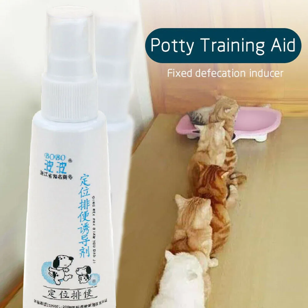 Pet Cat Dog Potty Poo Induction Spray 60ml Kitten Puppy Habitual Bathroom Potty Urinate Training Spray Bottle
Pet Cat Dog Potty Poo Induction Spray 60ml Kitten Puppy Habitual Bathroom Potty Urinate Training Spray Bottle