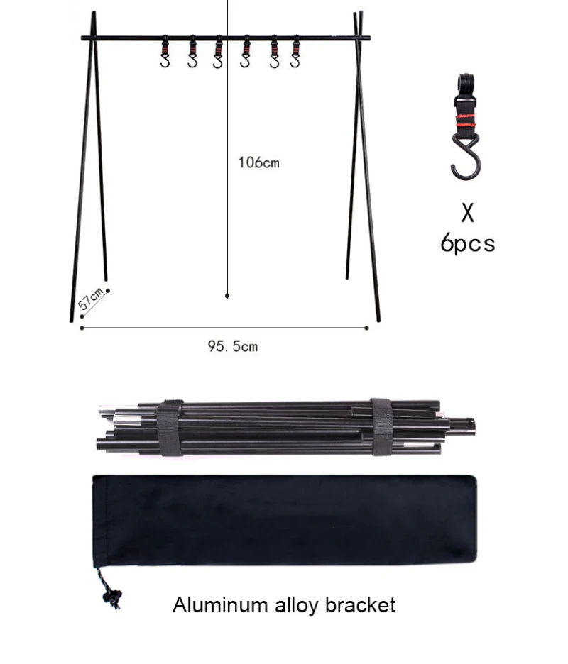 Outdoor Hooks Camping Tripod Clothes Storage Portable Hiking Hanger Clothes Hook For Camp Supplies Durable Outdoor Tools
Outdoor Hooks Camping Tripod Clothes Storage Portable Hiking Hanger Clothes Hook For Camp Supplies Durable Outdoor Tools