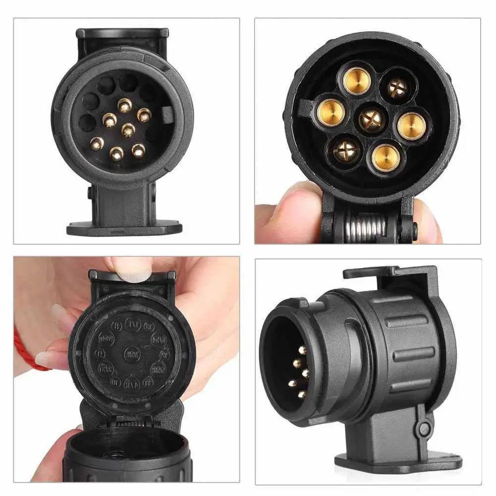 Trailer Connector Parts Plug Socket European Standard 13-pin Nylon Socket 7 Pin Towbar Plugs RV12V Adapter Protector Connection
Trailer Connector Parts Plug Socket European Standard 13-pin Nylon Socket 7 Pin Towbar Plugs RV12V Adapter Protector Connection