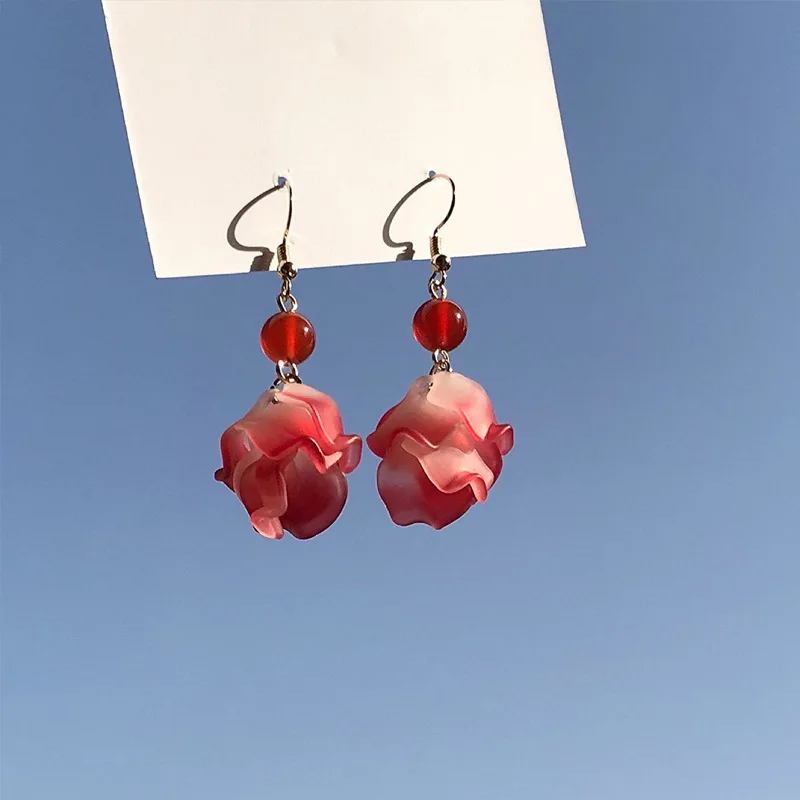 Acrylic Stud Earrings New Accessories Rose Flower Stud Earrings For Women Simple Style Gift Footprint Earrings
Acrylic Stud Earrings New Accessories Rose Flower Stud Earrings For Women Simple Style Gift Footprint Earrings