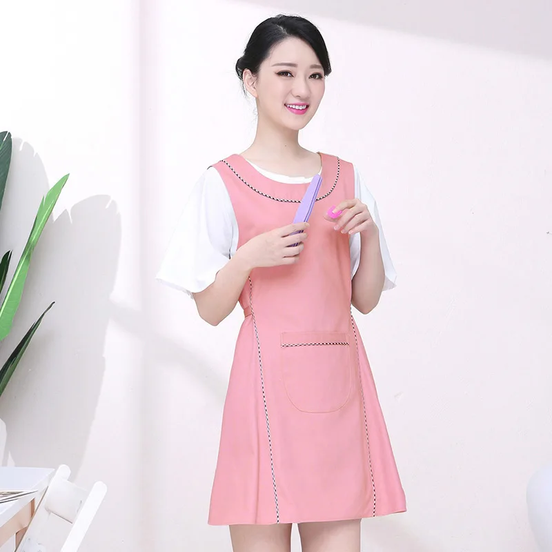 Home Kitchen Oilproof Cleaning Apron Dress Women With Pocket Supermarket Nail Florist Shop Restaurant Waitress Apron Uniform Bib
Home Kitchen Oilproof Cleaning Apron Dress Women With Pocket Supermarket Nail Florist Shop Restaurant Waitress Apron Uniform Bib