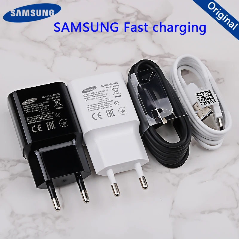 Оригинальное Адаптивное быстрое зарядное устройство Samsung USB-адаптер 1 2/1 5 м кабель