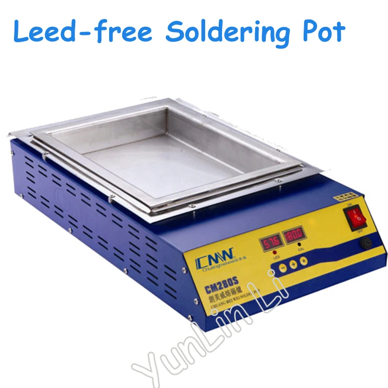 

Lead-free solder pot Digital display 2000w melt tin 21.2KG temperature adjustable Melting tin furnace square tin stove