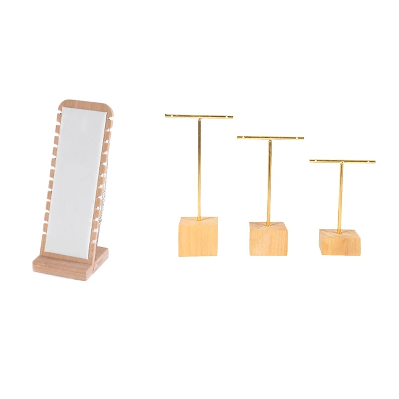 4 Pcs Jewelry Display Rack Stand Holder Earrings Hanging Organizer, 3 Pcs A & 1 Pcs B
4 Pcs Jewelry Display Rack Stand Holder Earrings Hanging Organizer, 3 Pcs A & 1 Pcs B