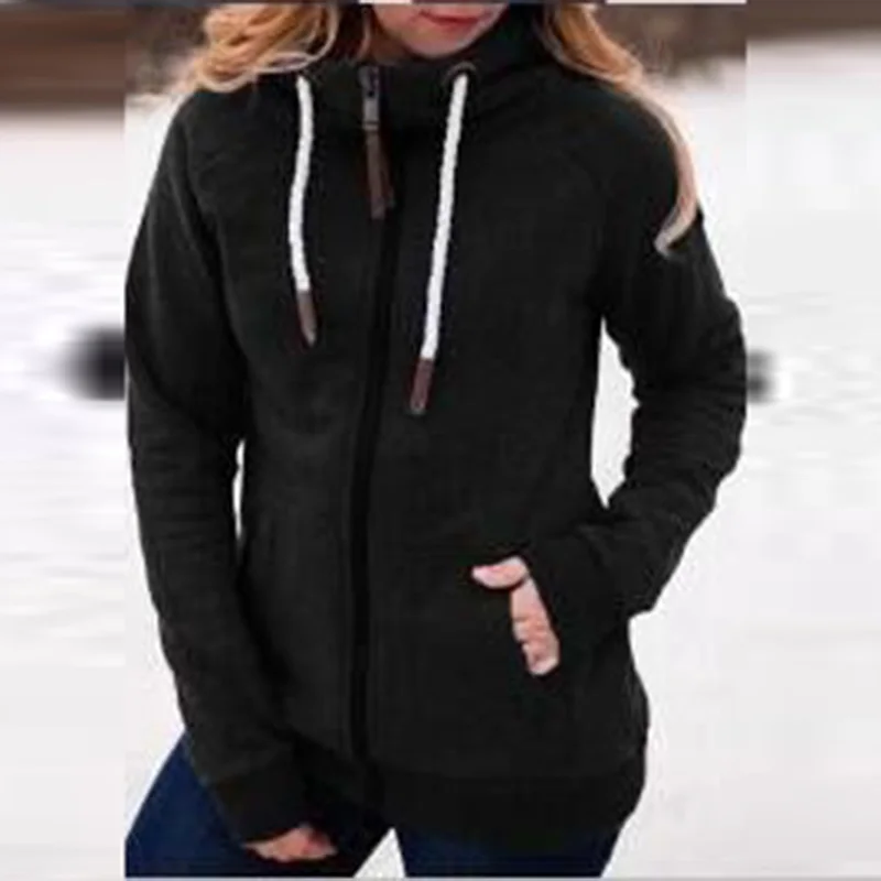 2020 Women Fashion Solid Hooded Sweatshirt Autumn Vintage Zipper Drawstring Lady Hoodie Winter Warm Long Sleeve Top Pullover 3XL
2020 Women Fashion Solid Hooded Sweatshirt Autumn Vintage Zipper Drawstring Lady Hoodie Winter Warm Long Sleeve Top Pullover 3XL