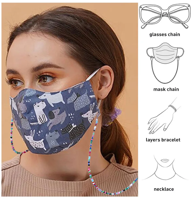 2021 New Bohemia Beaded Mask Chains Holder For Women Anti-lost Handmade Face Mask Lanyard Beaded Long Necklace Boho Jewelry
2021 New Bohemia Beaded Mask Chains Holder For Women Anti-lost Handmade Face Mask Lanyard Beaded Long Necklace Boho Jewelry