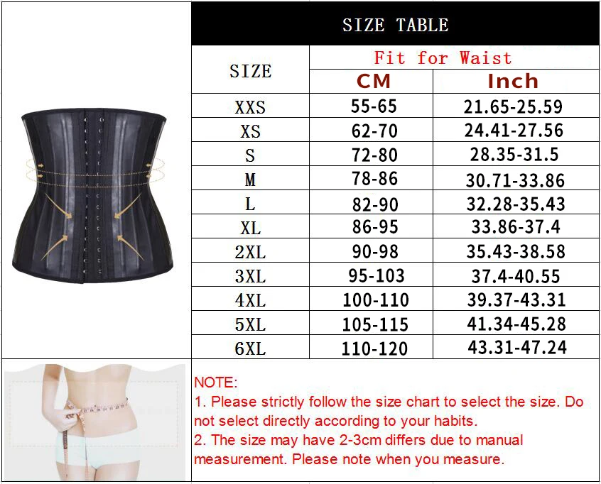 25 Steel Bones Waist Trainer Latex Slim Body Shaper Cincher Corset Slimming Belt Modeling Strap Shaper Underwear Slimming Corset
25 Steel Bones Waist Trainer Latex Slim Body Shaper Cincher Corset Slimming Belt Modeling Strap Shaper Underwear Slimming Corset