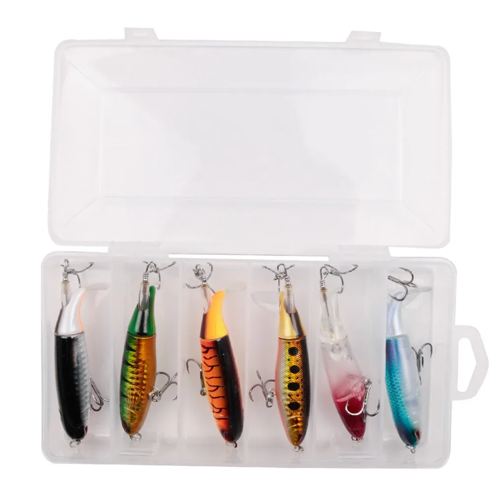 6Pcs Fishing Lure Set 3D Fish Eyes Hard Bait Topwater Bass Lure With Strong Treble Hooks Floating Swing Crankbait Accessories
6Pcs Fishing Lure Set 3D Fish Eyes Hard Bait Topwater Bass Lure With Strong Treble Hooks Floating Swing Crankbait Accessories