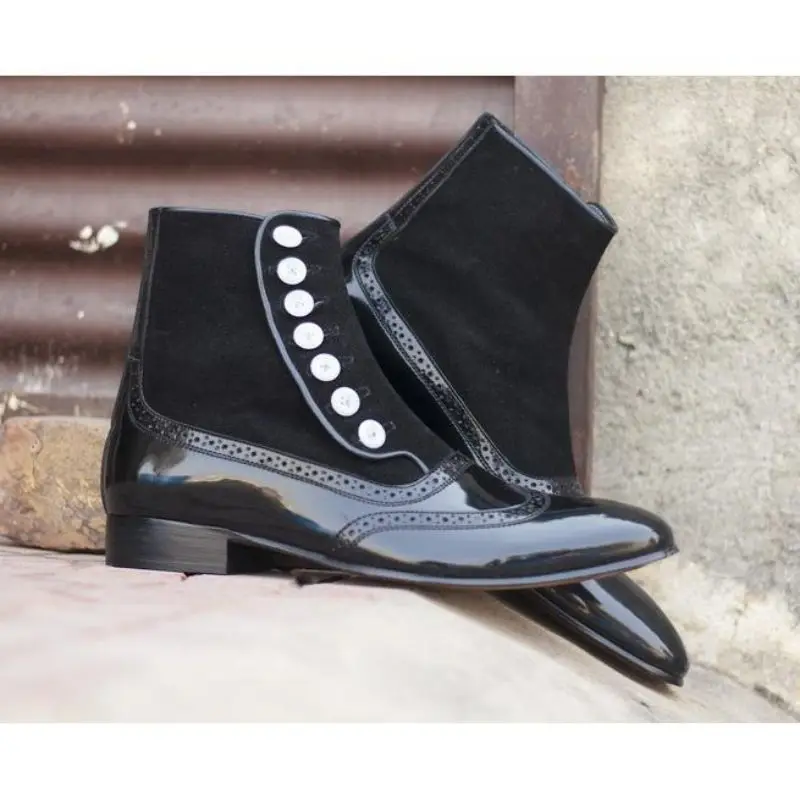 Men PU Leather New Handmade Button Boots Classic Boots Ankle Men Boots Casual Fashion Winter Combat Boots KR153
Men PU Leather New Handmade Button Boots Classic Boots Ankle Men Boots Casual Fashion Winter Combat Boots KR153