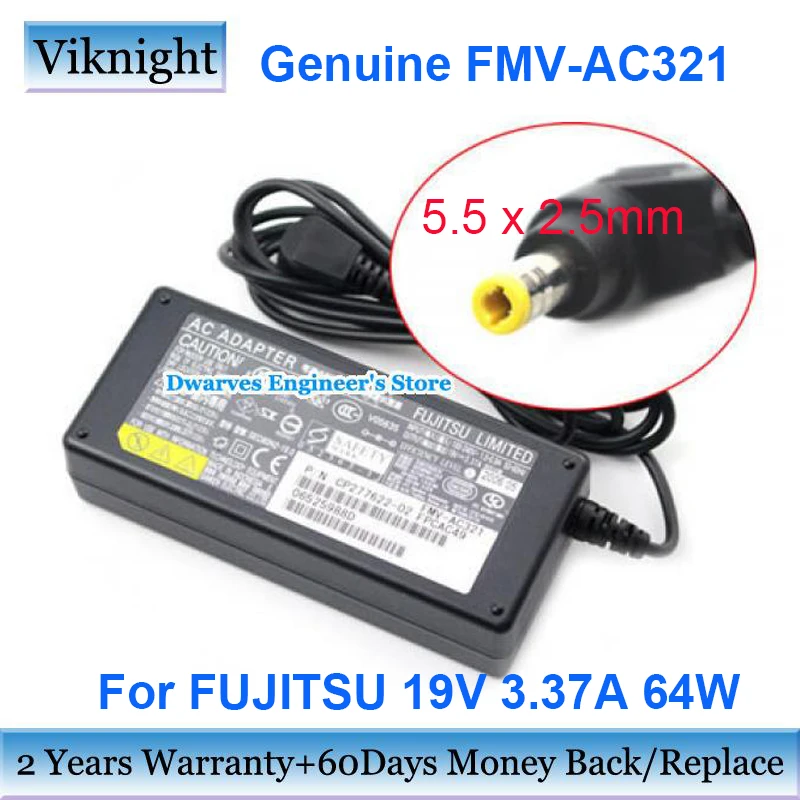 Genuine FMV-AC321 19V 3.37A Laptop Adapter Charger 19V 2.1A 2.37A 2.64A 3.16A For FUJITSU FMV-BIBLO LIFEBOOK Series FMV-AC326
Genuine FMV-AC321 19V 3.37A Laptop Adapter Charger 19V 2.1A 2.37A 2.64A 3.16A For FUJITSU FMV-BIBLO LIFEBOOK Series FMV-AC326